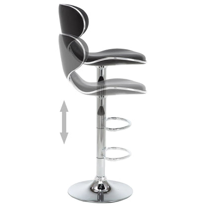 Barové Stoličky 2 Ks Černé Umělá Kůže