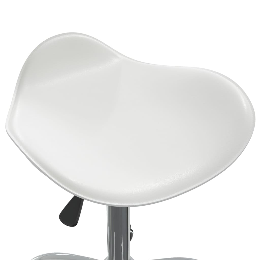 Kosmetická stolička bílá umělá kůže