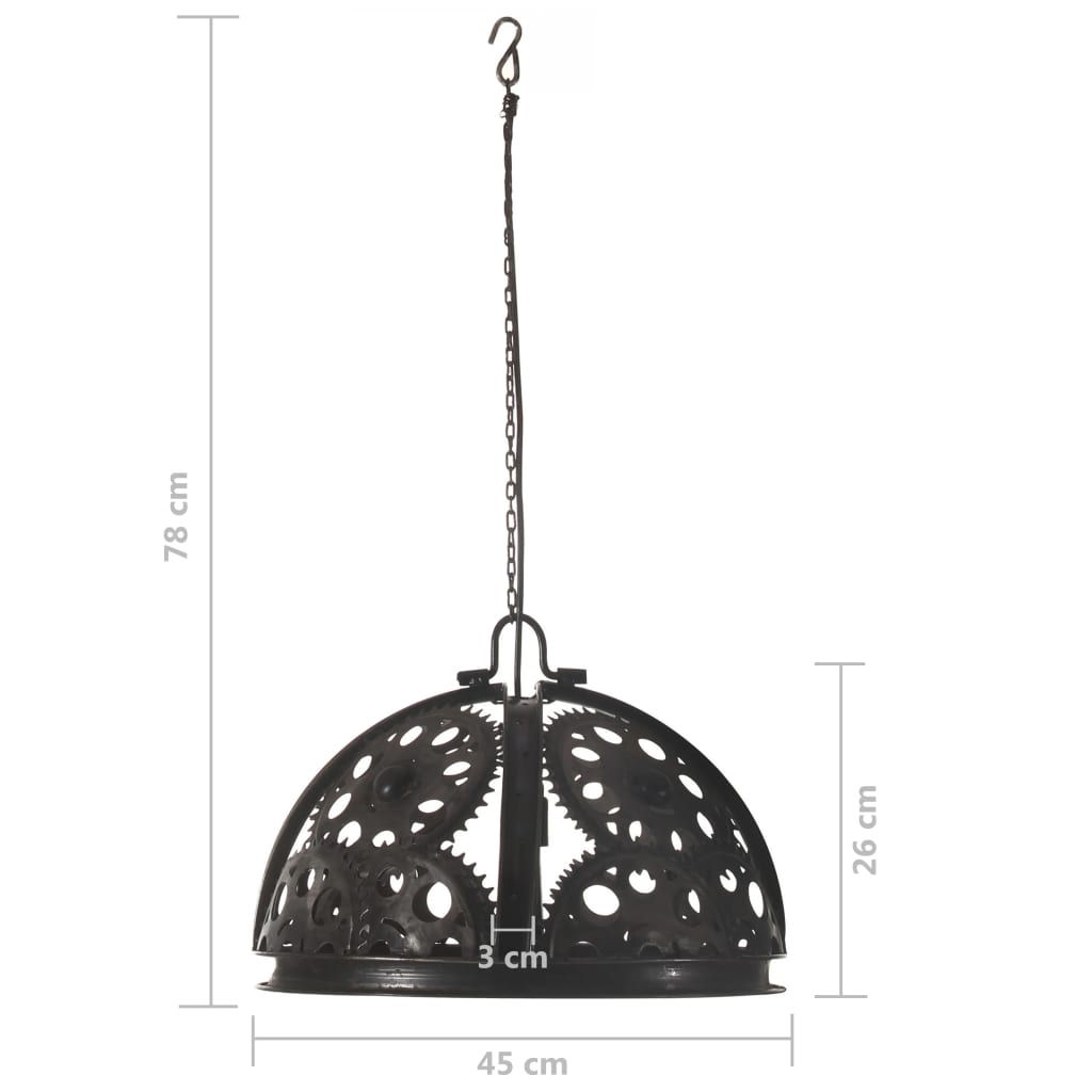 Industriální Stropní Svítidlo Ve Stylu Řetězových Kol 45 Cm E27