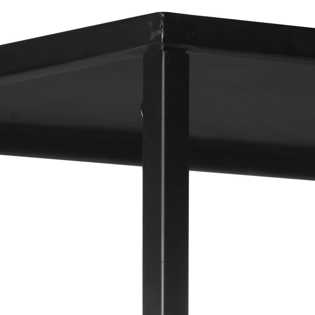 Knihovna 80 X 35 X 1 Hrubé Mangovníkové Dřevo A Železo
