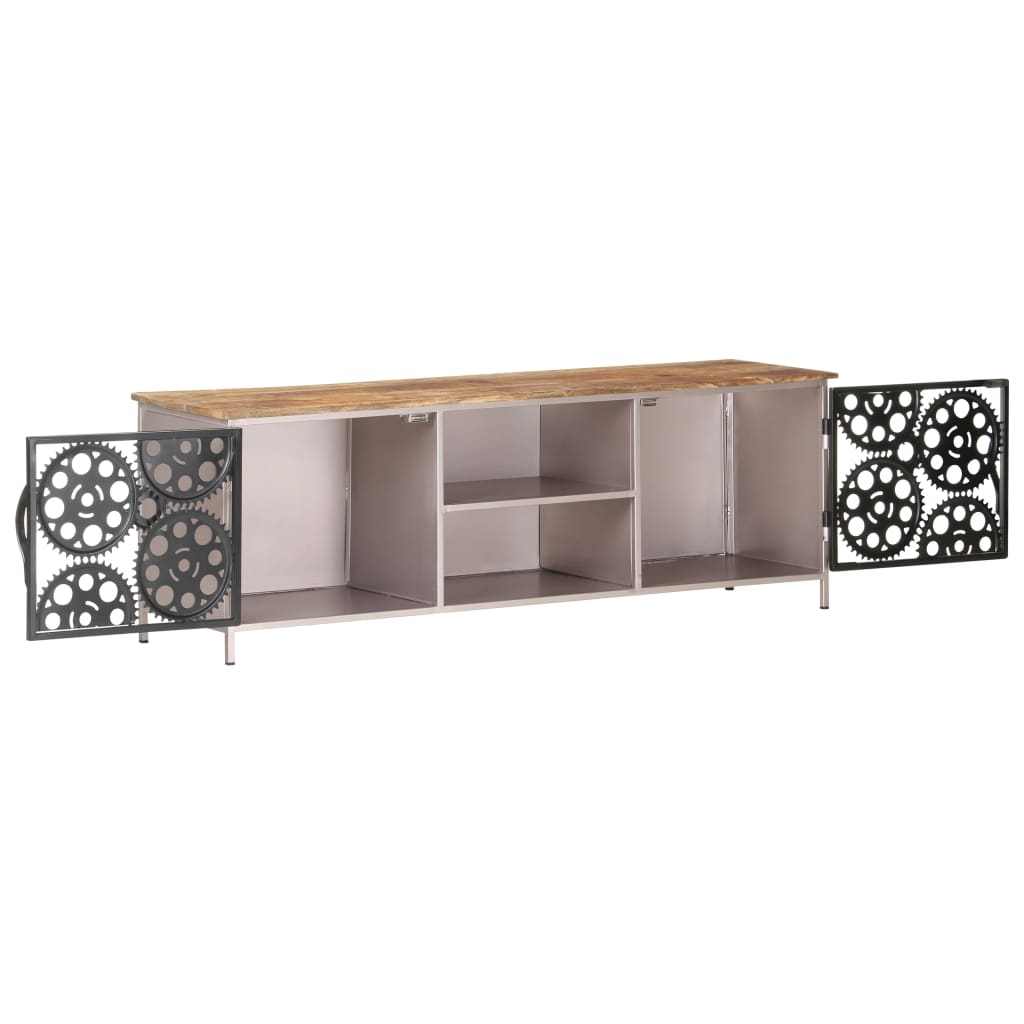 Tv Stolek 120 X 30 X 40 Cm Hrubé Mangovníkové Dřevo