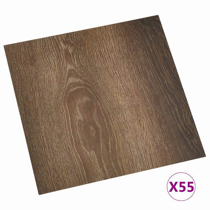 Podlahová Prkna 5,11 M² 55 Pcs Pvc Staré Dřevo