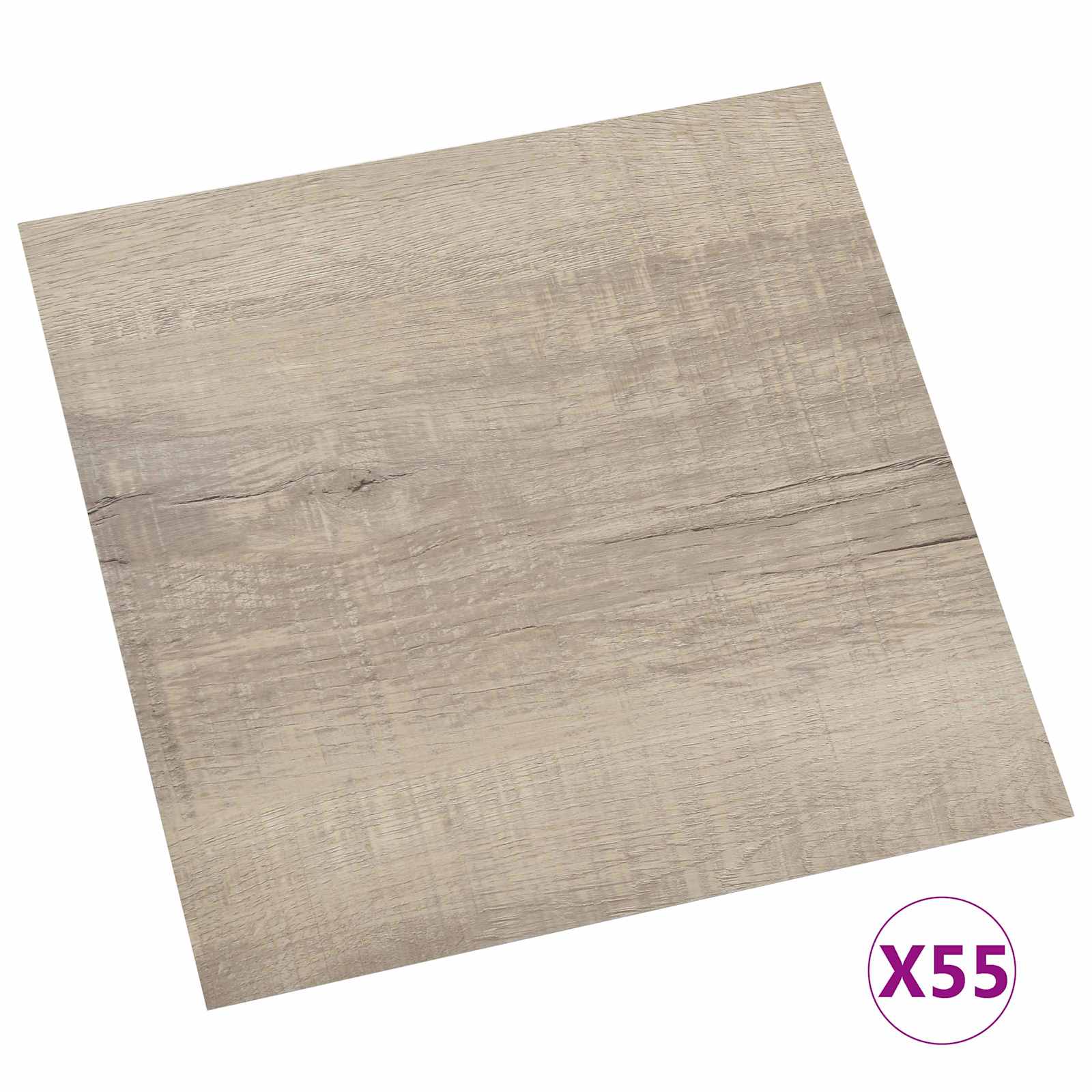 Podlahová Prkna 55 Pcs Taupe 5,11 M² Pvc