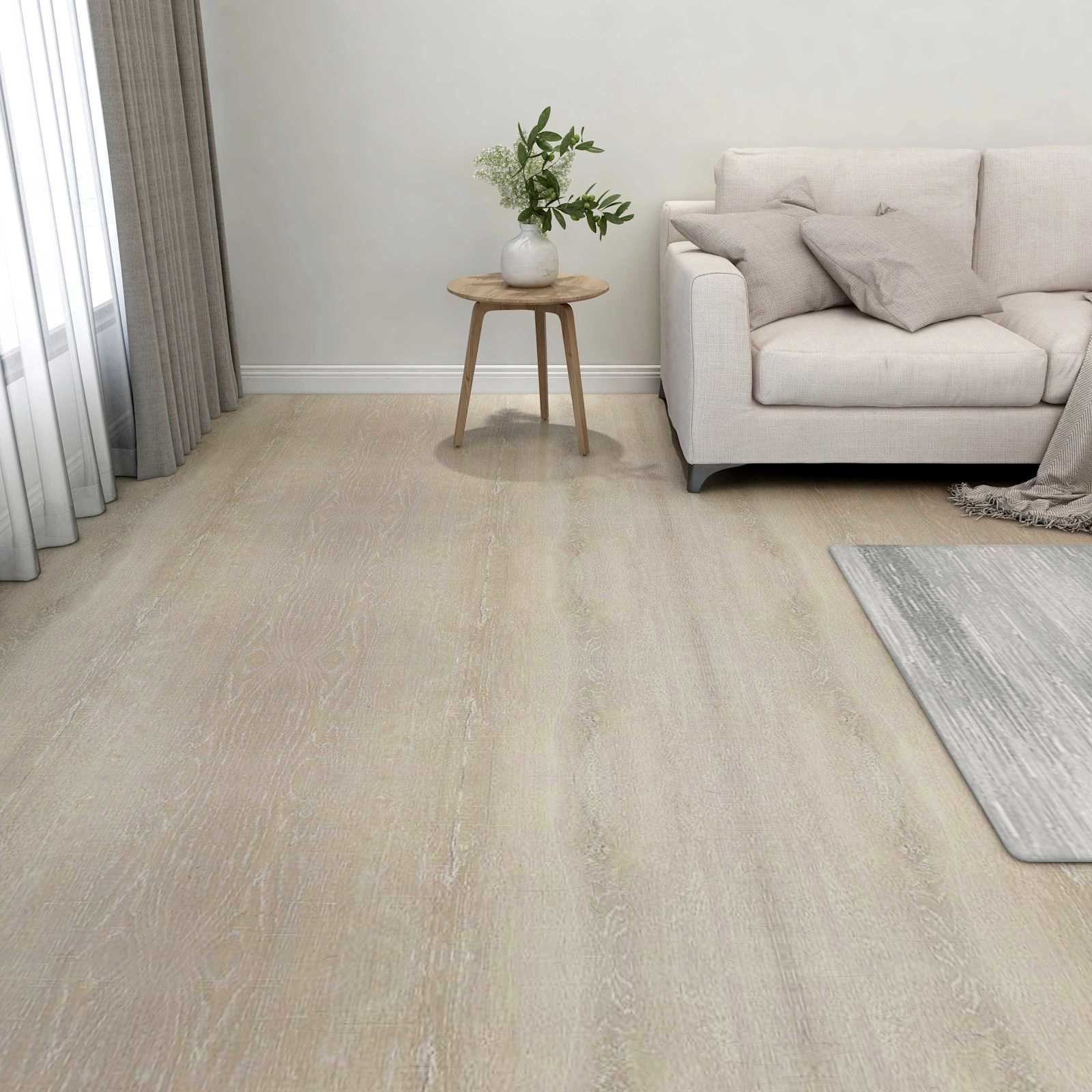 Podlahová Prkna 55 Pcs Béžová 5,11 M² Pvc