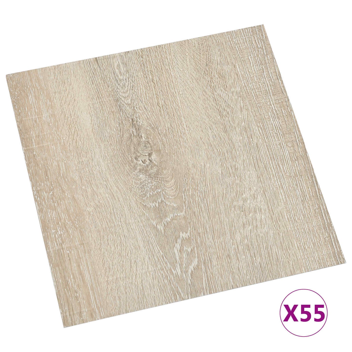 Podlahová Prkna 55 Pcs Béžová 5,11 M² Pvc