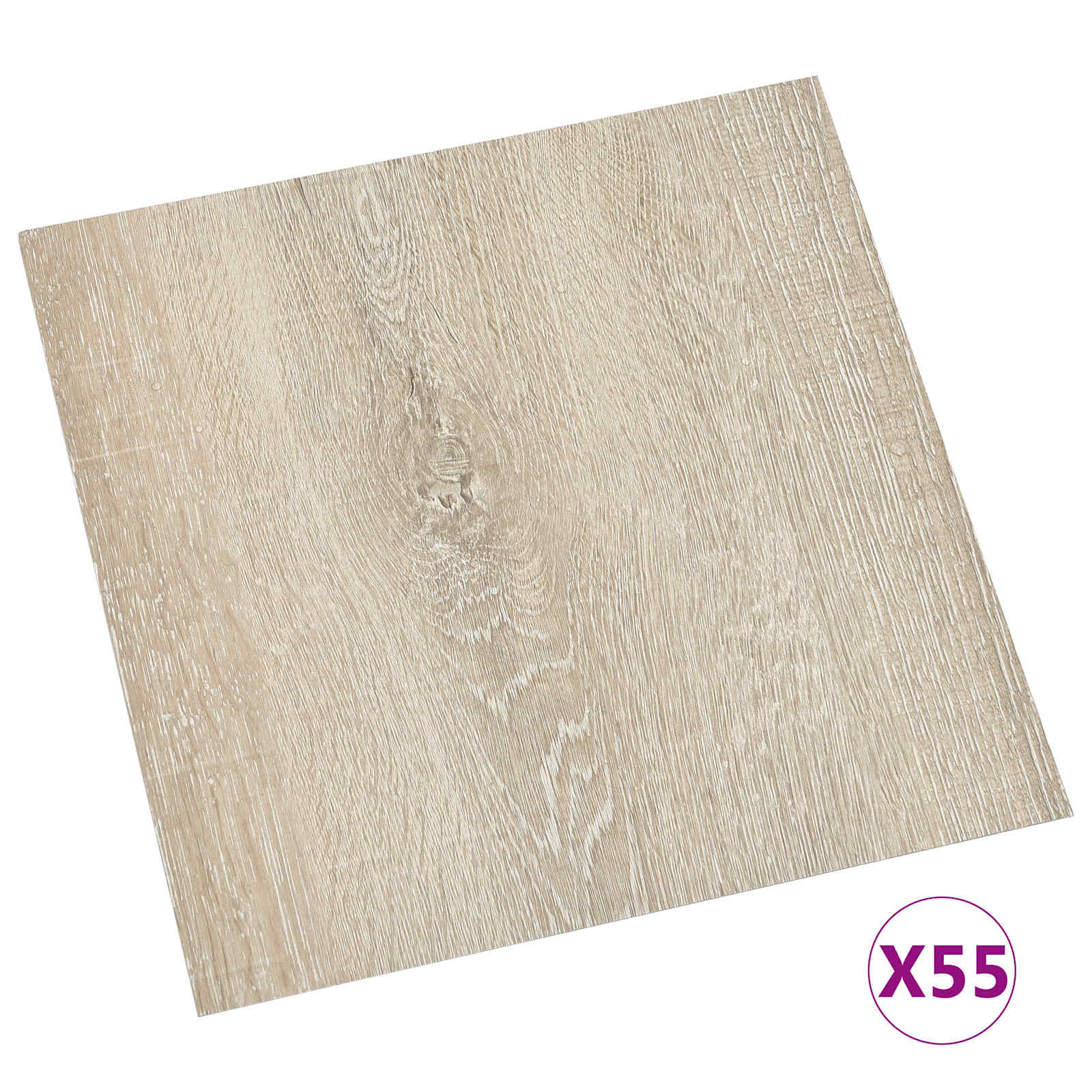 Podlahová Prkna 55 Pcs Béžová 5,11 M² Pvc