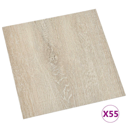 Podlahová Prkna 55 Pcs Béžová 5,11 M² Pvc