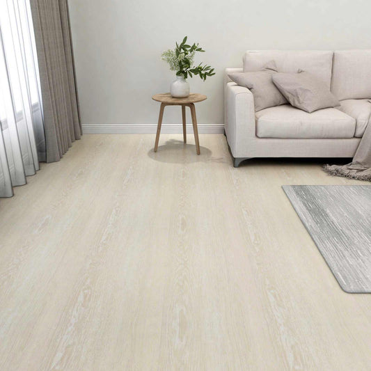 Podlahová Prkna 5,11 M² 55 Pcs Pvc Bílá A Béžová