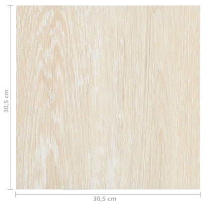 Podlahová Prkna 5,11 M² 55 Pcs Pvc Bílá A Béžová
