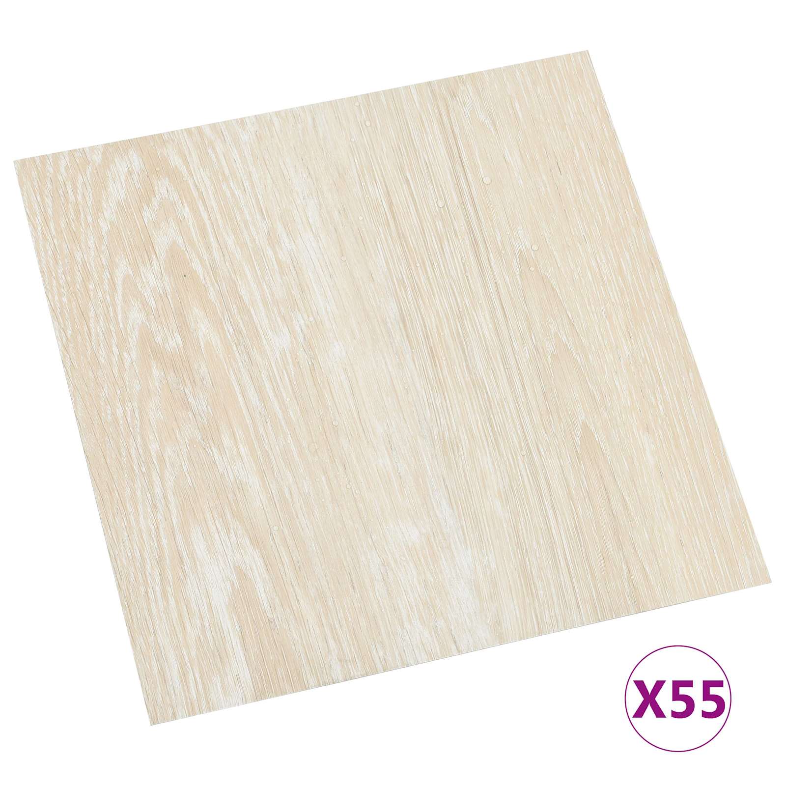 Podlahová Prkna 5,11 M² 55 Pcs Pvc Bílá A Béžová