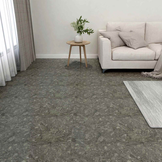 Podlahová Prkna 5,11 M² 55 Pcs Pvc Šedá A Bílá