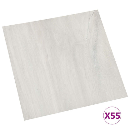 Podlahová Prkna 55 Pcs Krémová 5,11 M² Pvc