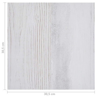 Podlahová Prkna 5,11 M² 55 Pcs Pvc Bílá A Světlá Šedá