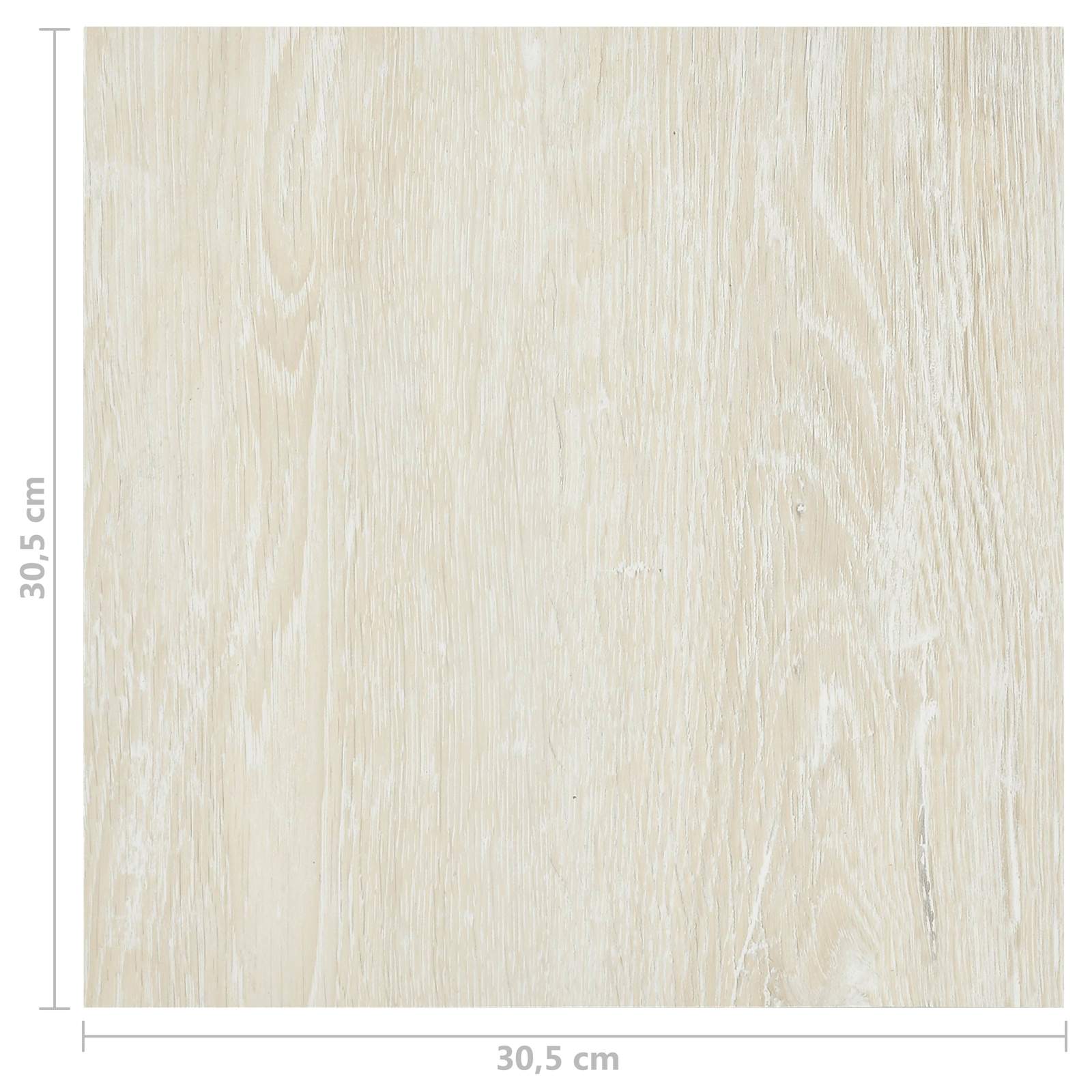 Podlahová Prkna 5,11 M² 55 Pcs Pvc Krémově Bílá