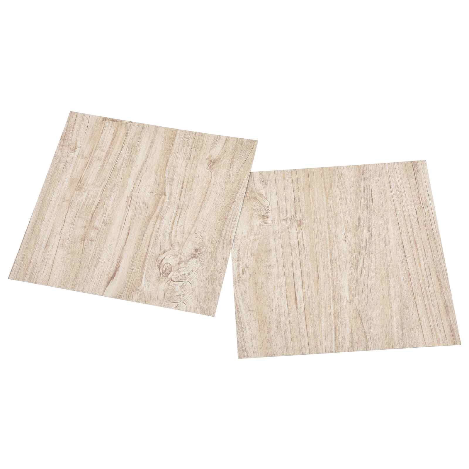 Podlahová Prkna 5,11 M² 55 Pcs Pvc Bílá A Dřevěná Barva