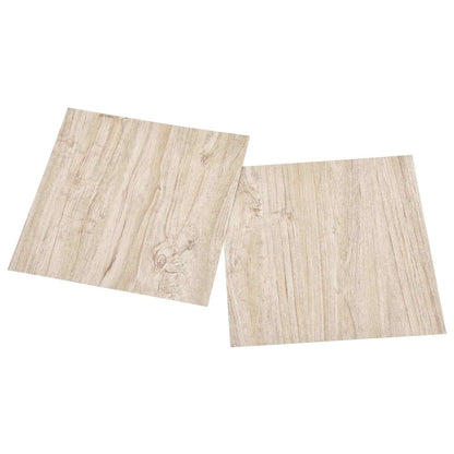 Podlahová Prkna 5,11 M² 55 Pcs Pvc Bílá A Dřevěná Barva