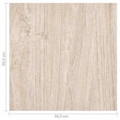 Podlahová Prkna 5,11 M² 55 Pcs Pvc Bílá A Dřevěná Barva