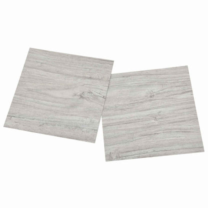 Podlahová Prkna 5,11 M² 55 Pcs Pvc Šedá A Dřevo