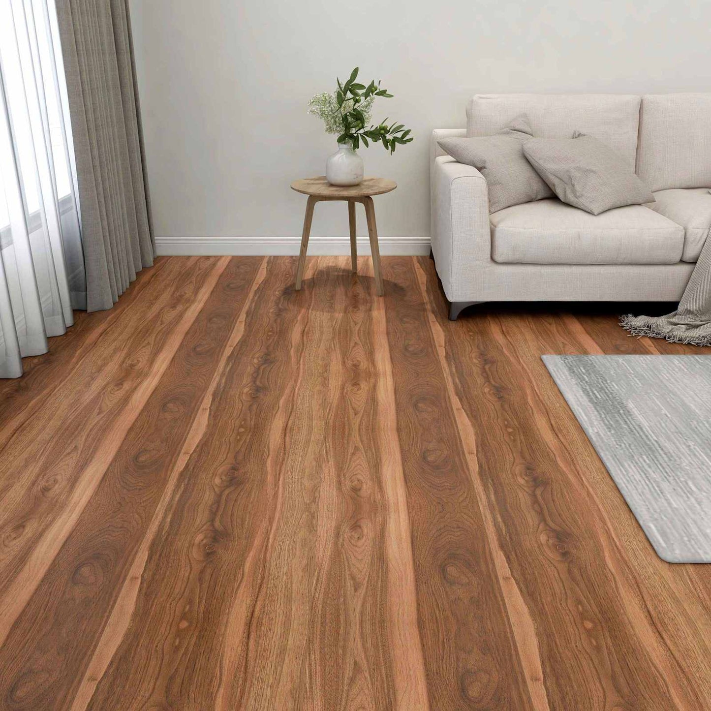 Podlahová Prkna 5,11 M² 55 Pcs Pvc Tmavé Dřevo