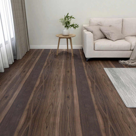 Podlahová Prkna 55 Pcs Tmavě Hnědá 5,11 M² Pvc