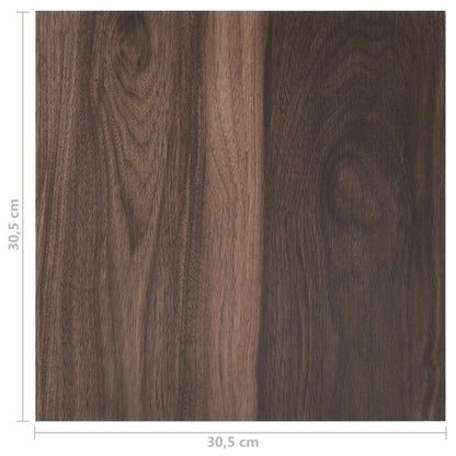 Podlahová Prkna 55 Pcs Tmavě Hnědá 5,11 M² Pvc