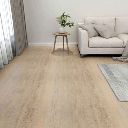 Podlahová Prkna 5,11 M² 55 Pcs Pvc Světle Šedá, Tmavě Hnědá