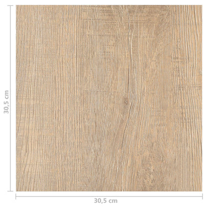 Podlahová Prkna 5,11 M² 55 Pcs Pvc Světle Šedá, Tmavě Hnědá