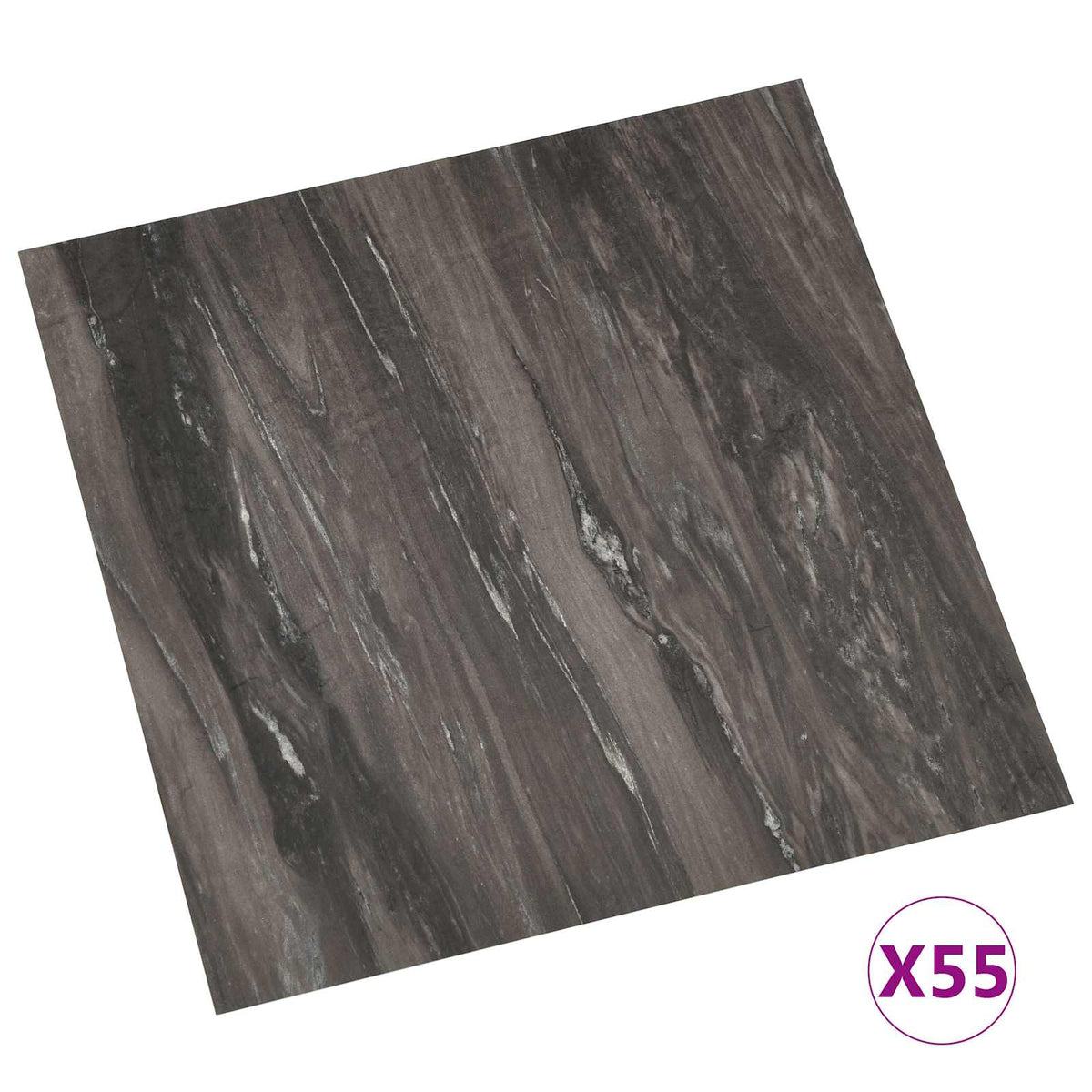 Podlahová Prkna 55 Pcs Tmavě Šedá 5,11 M² Pvc
