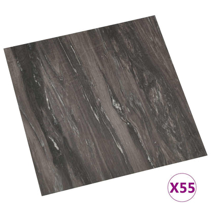 Podlahová Prkna 55 Pcs Tmavě Šedá 5,11 M² Pvc