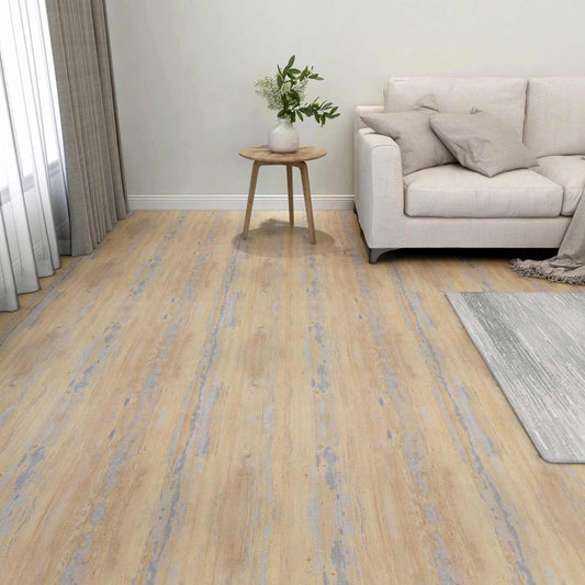 Podlahová Prkna 5,11 M² 55 Pcs Pvc Hnědá A Šedá