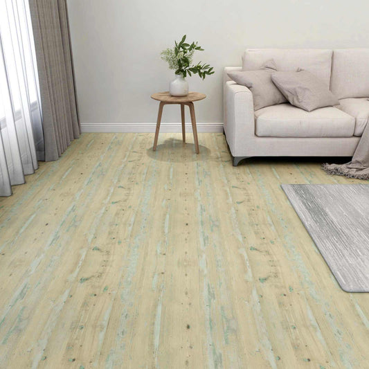 Podlahová Prkna 5,11 M² 55 Pcs Pvc Bílá A Světle Hnědá