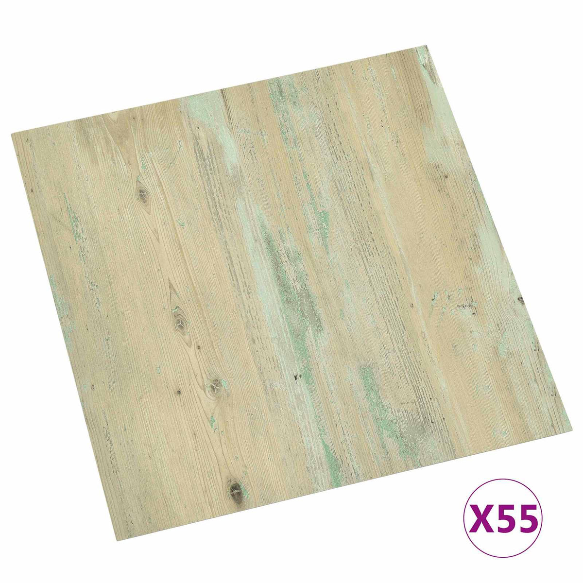 Podlahová Prkna 5,11 M² 55 Pcs Pvc Bílá A Světle Hnědá