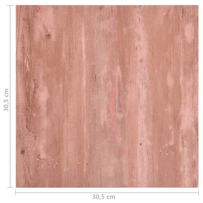 Podlahová Prkna 55 Pcs Červená 5,11 M² Pvc
