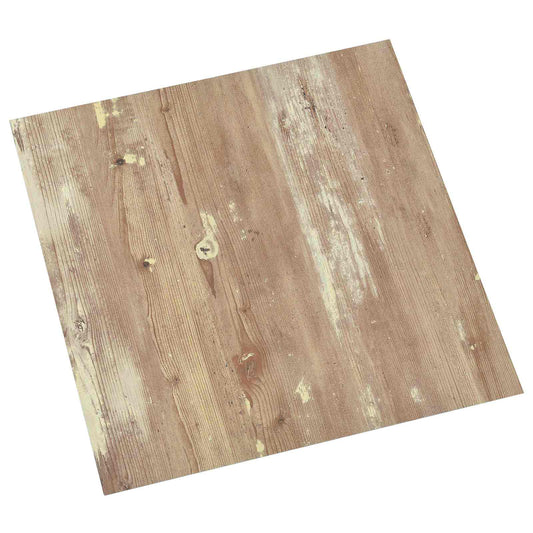 Podlahová Prkna 5,11 M² 55 Pcs Pvc Krémová A Světlehnědá