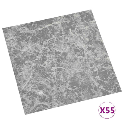 Podlahová Prkna 5,11 M² 55 Pcs Pvc Šedá