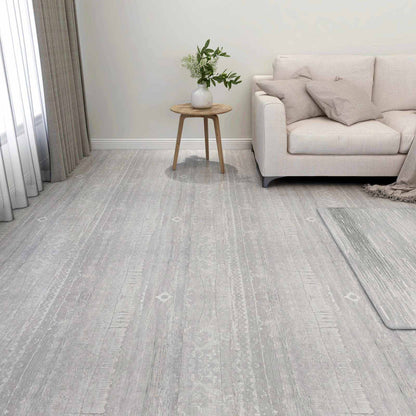 Podlahová Prkna 5,11 M² 55 Pcs Pvc Světle Šedá A Bílá
