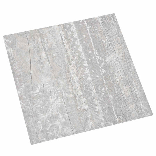Podlahová Prkna 5,11 M² 55 Pcs Pvc Světle Šedá A Bílá