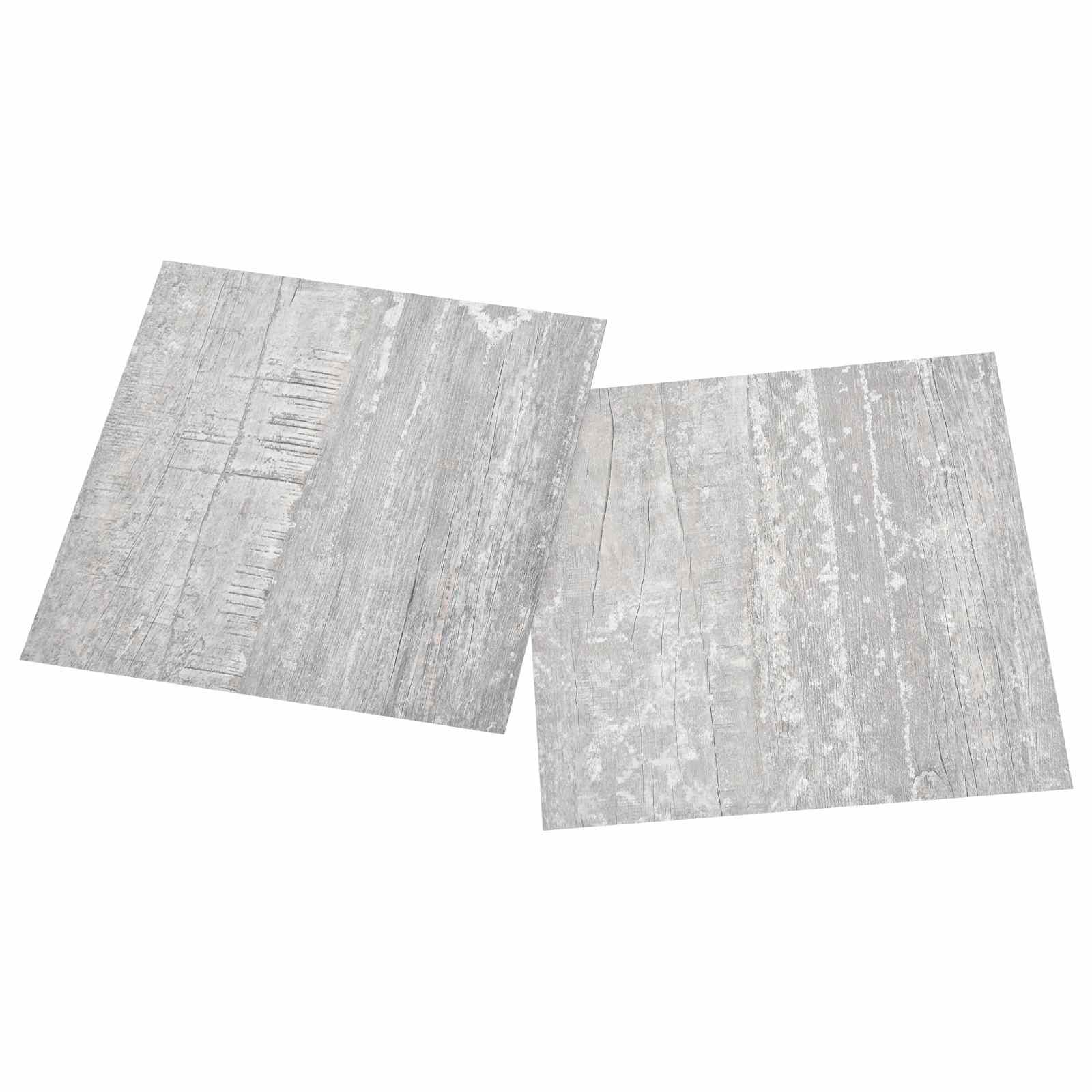 Podlahová Prkna 5,11 M² 55 Pcs Pvc Světle Šedá A Bílá