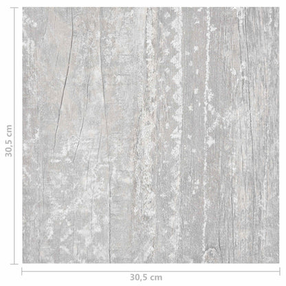 Podlahová Prkna 5,11 M² 55 Pcs Pvc Světle Šedá A Bílá
