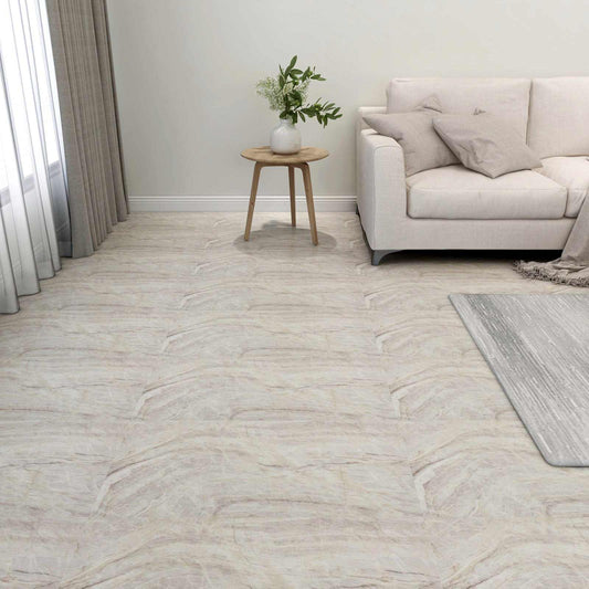 Podlahová Prkna 5,11 M² 55 Pcs Pvc Hnědá A Béžová