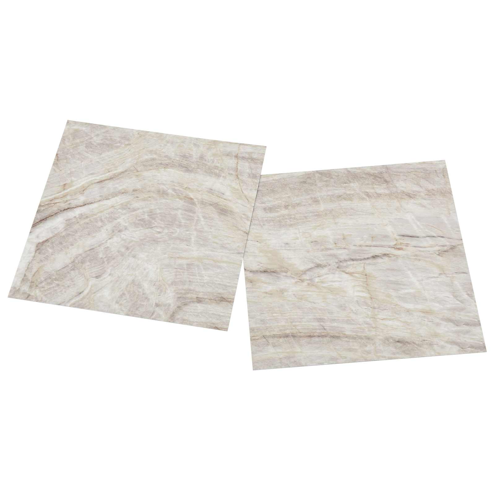 Podlahová Prkna 5,11 M² 55 Pcs Pvc Hnědá A Béžová