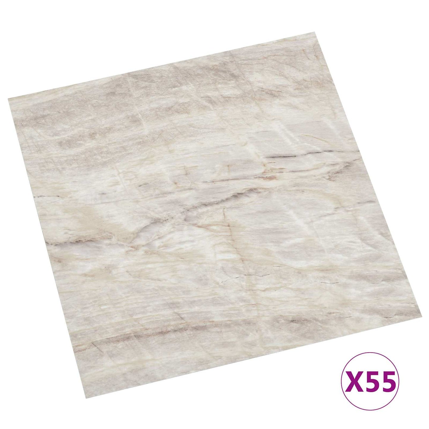Podlahová Prkna 5,11 M² 55 Pcs Pvc Hnědá A Béžová
