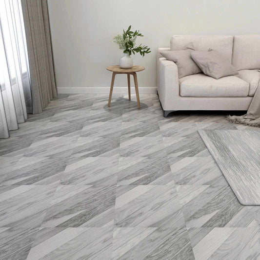Podlahová Prkna 55 Pcs Šedý 5,11 M² Pvc