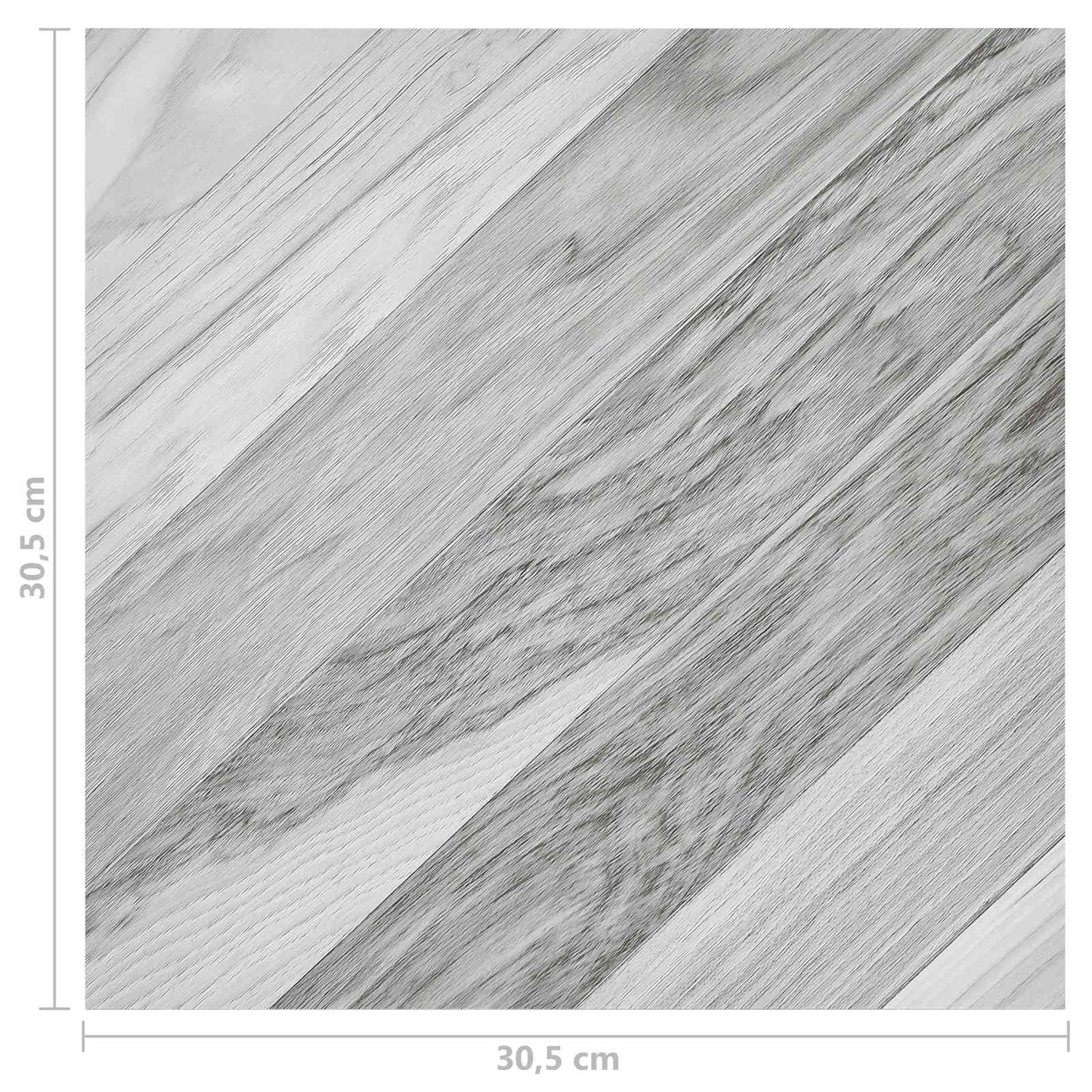Podlahová Prkna 55 Pcs Šedý 5,11 M² Pvc