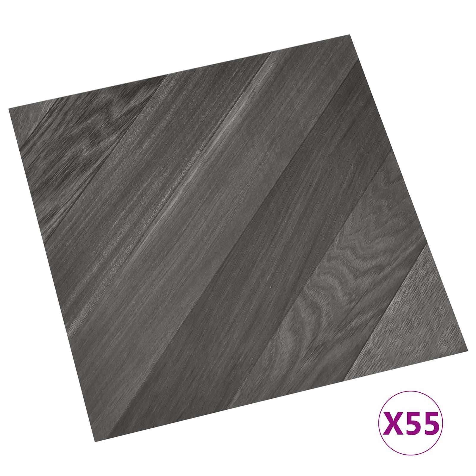 Podlahová Prkna 55 Pcs Šedý 5,11 M² Pvc