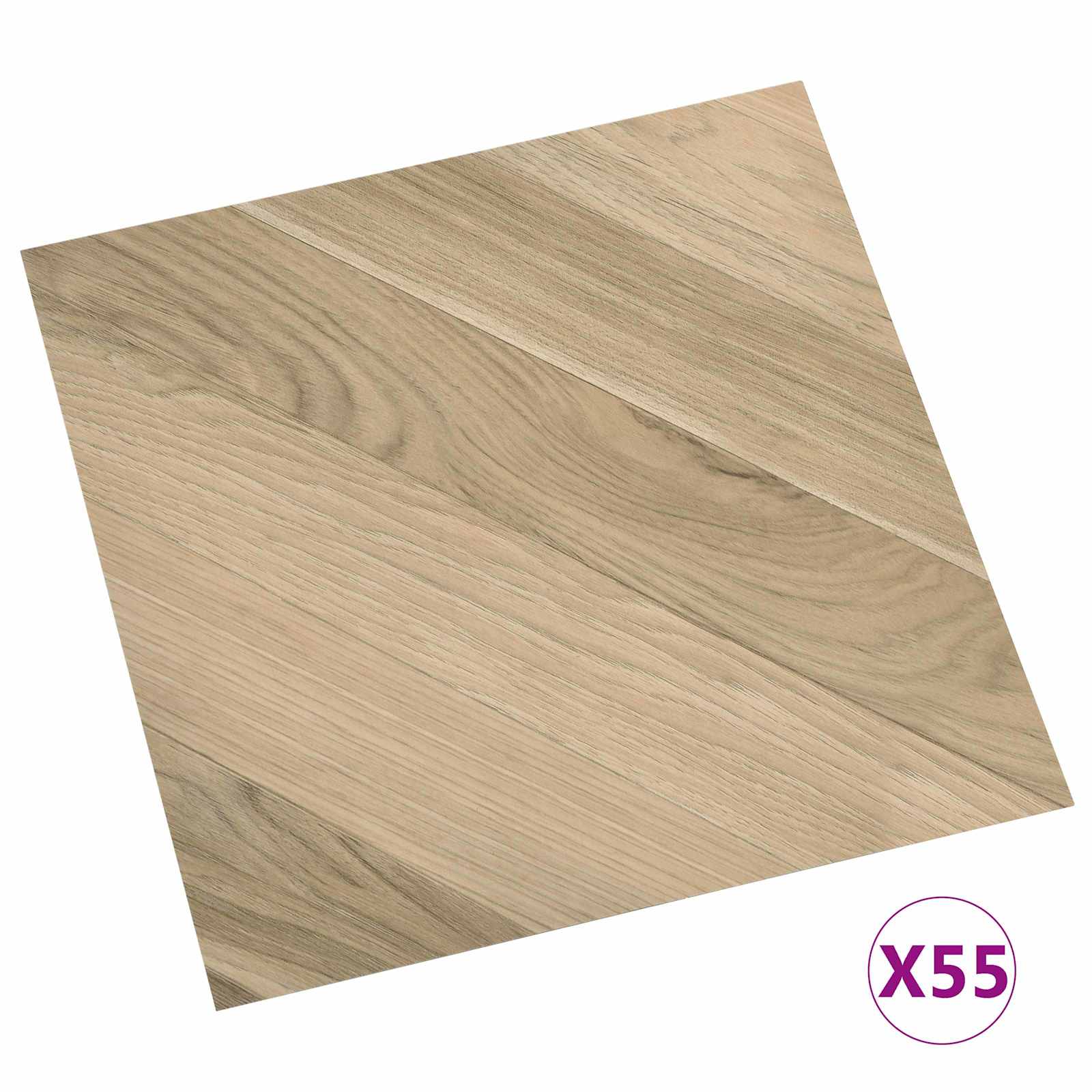 Podlahová Prkna 55 Pcs Hnědá 5,11 M² Pvc