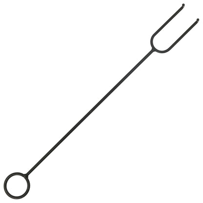 Přenosné Ohniště S Pohrabáčem 49 Cm Ocel Modro-Bílá