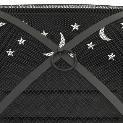 Ohniště S Pohrabáčem 62 Cm Xxl Ocel