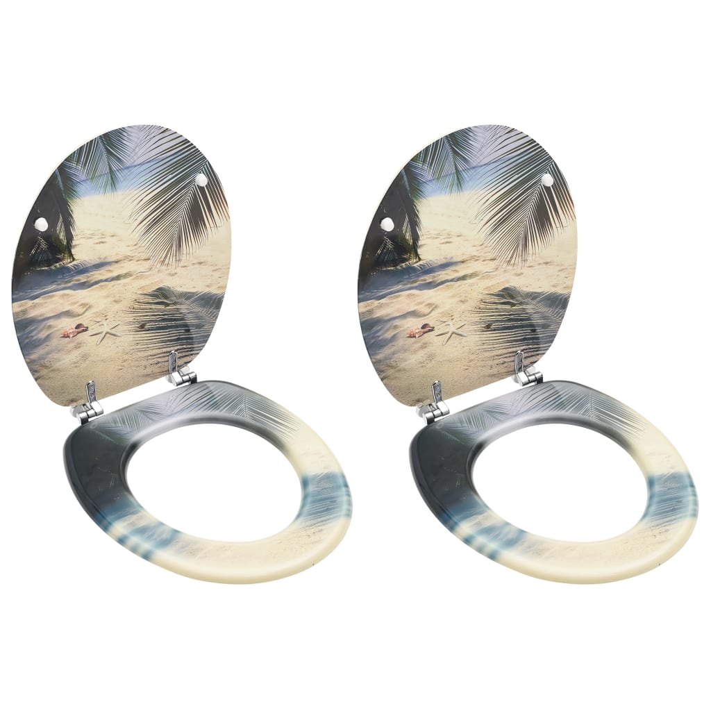 Wc Sedátko Mdf S Víkem Jednoduchý Design Hnědé