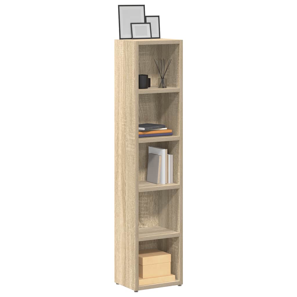 Skříňky Na Cd 2 Ks Betonově Šedé 21 X 16 X 93,5 Cm Dřevotříska